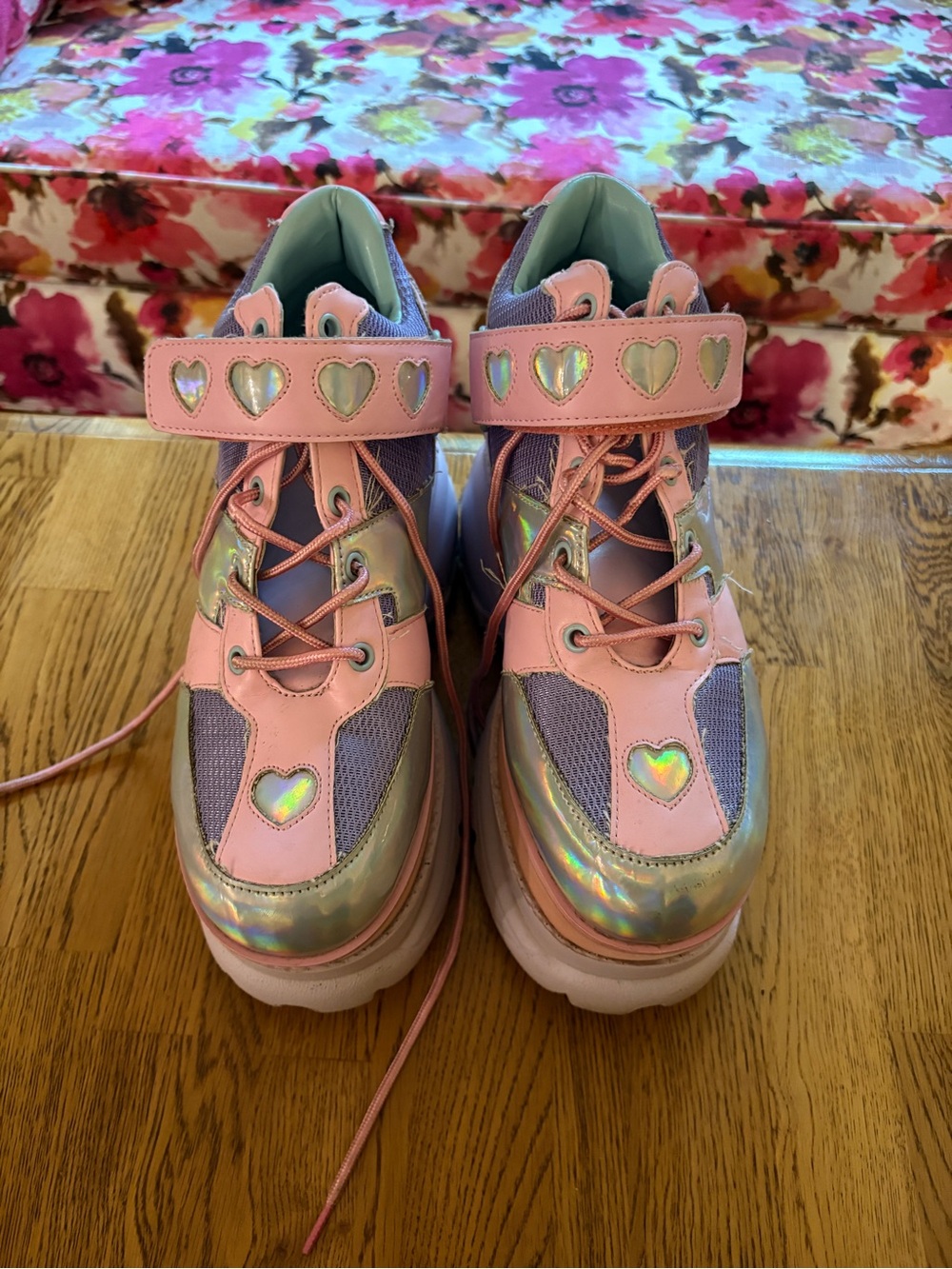 Dolls Kill Sugar Thrillz Fairywalker Platform Sneakers Size 8